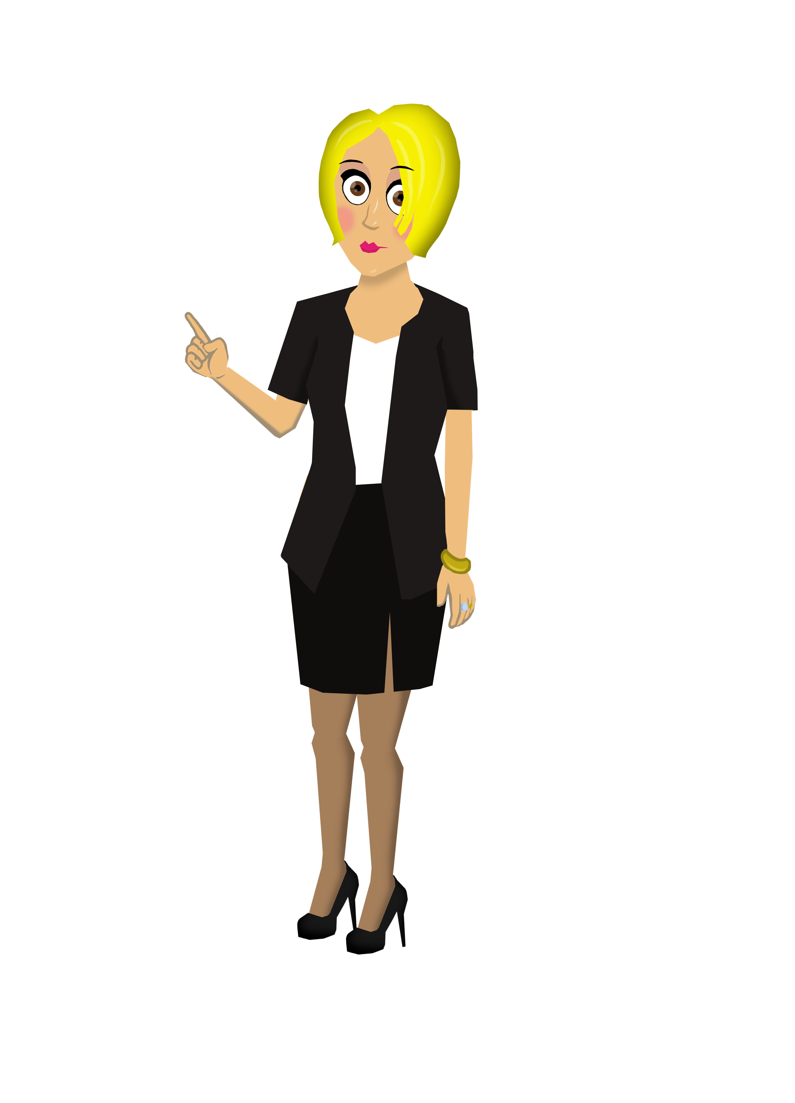58 lady short blonde hair 3